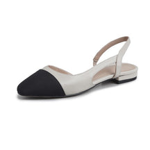 Salto Baixo Slingback Doce Violeta Feminino em Couro Legítimo DV23032