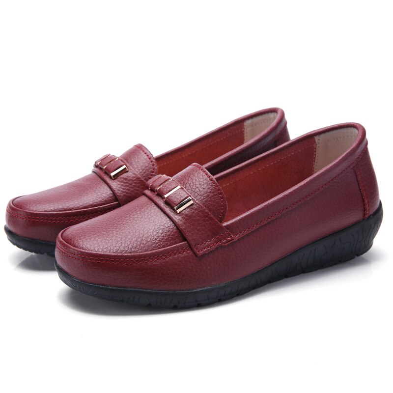 Mocassim Casual Doce Violeta Feminino Confortável em Couro DV32025